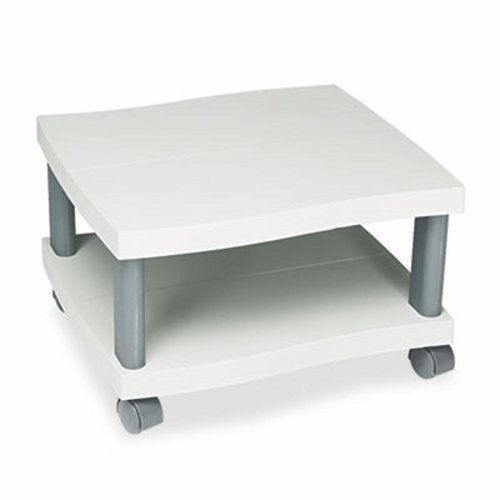 Safco Wave Design Printer Stand, 2-Shelf, Charcoal Gray (SAF1861GR)