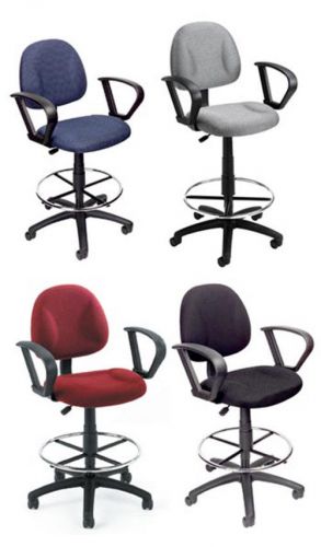 Boss drafting &amp; medical chair stool w/ loop arms nib for sale