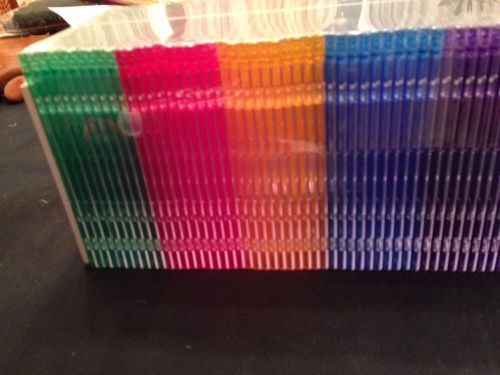Memorex Multi-colored Slim Jewel Cases 50 Pack