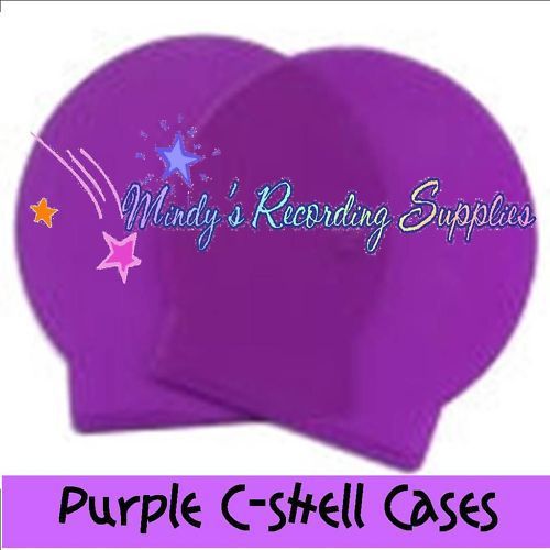 10 Pk Slim Purple C Shell Clam Case CD DVD Jewel Cases