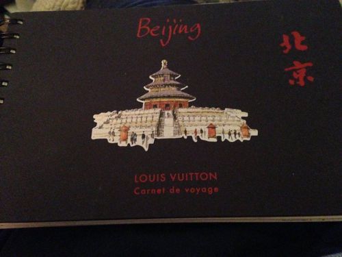 Louis Vuitton Carnet de Voyage Beijing journal w/ 3 postcards and pencil NEW