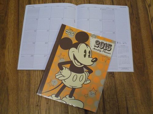 MICKEY MOUSE DISNEY 2015 MONTHLY PLANNER LARGE CALENDAR ORGANIZER - NEW LARGE