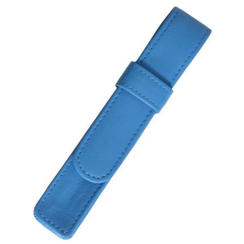 Royce Leather Single Pen Case - Ocean Blue