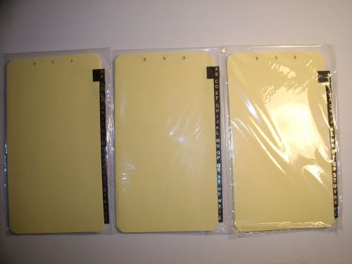 3 Monarch Franklin Covey Address Phone Insert Tabs Memo Index 209 6 3/4 x 3 3/4