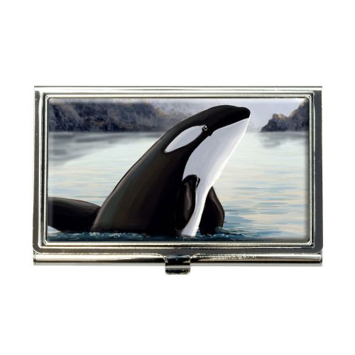 Orca killer whale business credit card holder case for sale