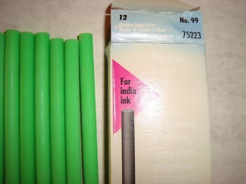 Eberhard faber 12 machine eraser strips for india ink on drafting film and velum for sale