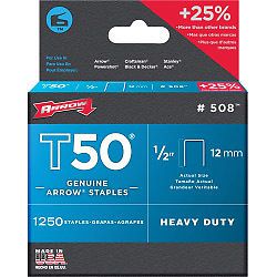 Arrow fastener t50 staples 12mm (1250) replacement staples heavy duty staples for sale