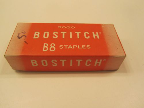 Vintage Bostitch Staples B8 Str2115- 1/4&#034; &amp; Chisel Pt SBS19- 1/4&#034;Both Boxes 1/2F