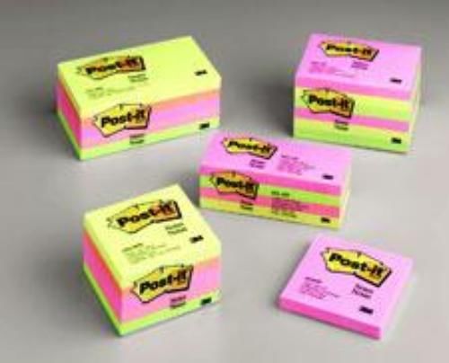 Post-it Notes 1-1/2&#039;&#039; x 2&#039;&#039; Neon 12 Count