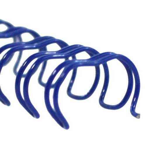 9/16&#034; Blue 2:1 Pitch Twin Loop Wire Binding Spines Free Shipping