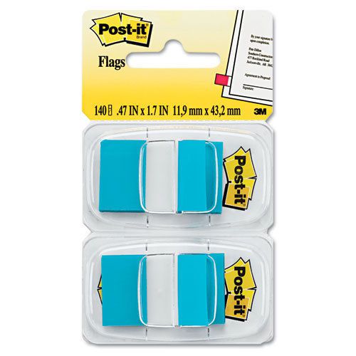 Post-it Flags Standard Tape Flags in Dispenser, Bright Blue, 100 Flags/Dispenser