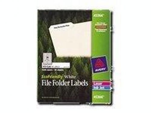 Avery File Folder Labels - File folder labels - white - 0.67 in x 3.44 in  45366