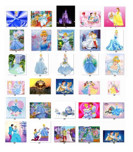 30 Personalized Princess address labels choose 1 pic/sheet (Select)