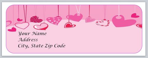 30 Hearts Personalized Return Address Labels Buy 3 get 1 free (bo120)