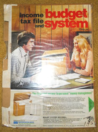 Bankers Box Income Tax File and Budget System SEALED VINTAGE R-Kive 760 NIB IRS