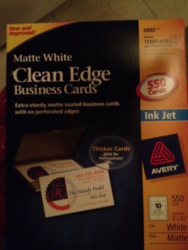 Matte White Clean Edge Business Cards