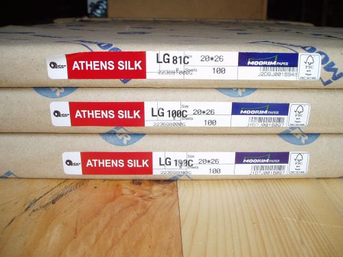 Packet (100 pcs) Athens Silk (LG100C) 100 lb 20x26 100 sheets