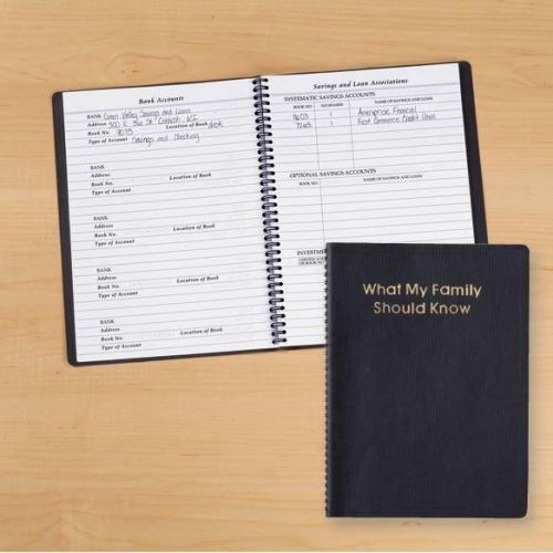 Family records book [record what your family needs to know in case of emergency] for sale