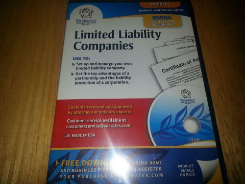 Socrates Limited Liability Companies - SS4309 CD Rom New Sealed