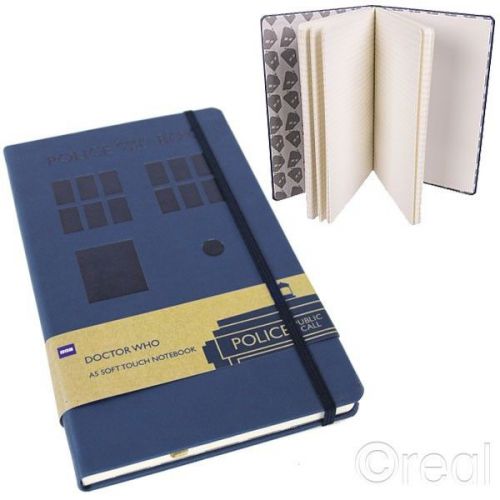 New Doctor Who A5 Soft Touch TARDIS Notebook Diary Notepad Note Pad Official