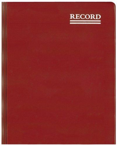 Rediform red vinyl account book - 150 sheet[s] - thread sewn - 10.37&#034; (red57211) for sale