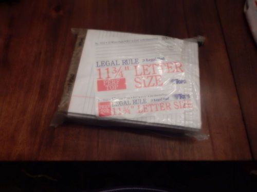 LEGAL RULE -LEGAL PADS 8 1/2&#034;  X 11 3/4&#034;. LOT  OF (12)  LETTER SIZE.