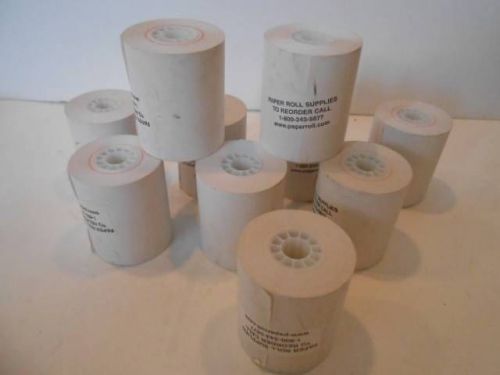 10 ROLLS SINGLE PLY PAPER ROLLS POS CALCULATOR CHARGE MACHINE REGISTER 2-1/4&#034;W