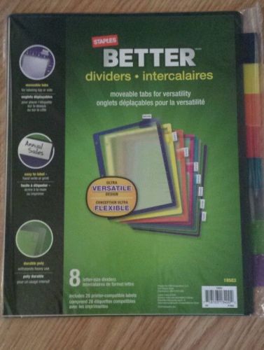 Staples Dividers 8 pack