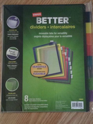 Staples Dividers 8 pack