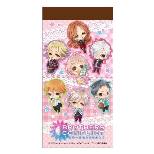 Memo Pad Brothers Conflict Pink Hisago Notepad Japan