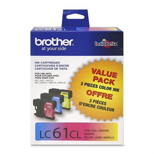 Brother int l (supplies) lc613pks 3pk cyan magenta for sale