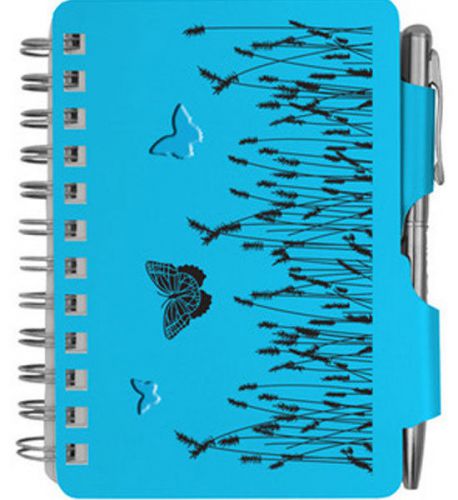 Spiral Bound Password Book with Pen - Butterfly Design