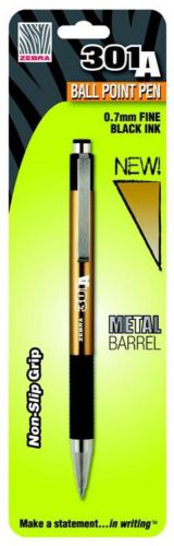 Zebra 301A Retractable Ballpoint 0.7mm Brushed Gold