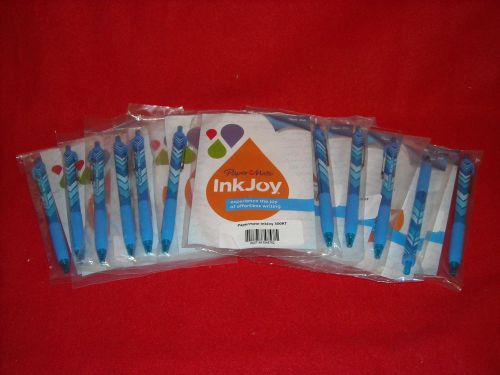 Lot of 12 Blue Paper Mate InkJoy – 300RT Retro Wraps Ball Point Pens (PM-03)