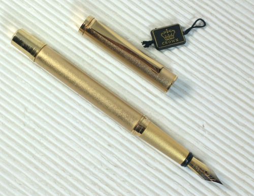 CROWN high class Gold Series fountain pen G-29F + 5 JINHAO cartridges BLACK ink