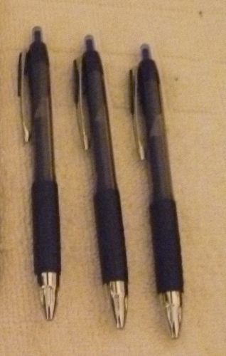 Uni-Ball Signo 207 Roller Ball Retractable Gel Pen, Blue Ink, Bold, 3 Pens