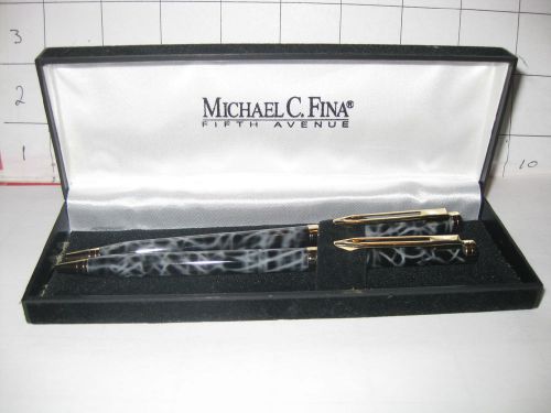Michael C. Fina Mechanical Pencil &amp; Pen Set Fifth Avenue MIB