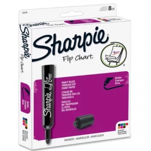 Sharpie Flip Chart Marker - Bullet Marker Point Style - Assorted Ink - 22478 NEW