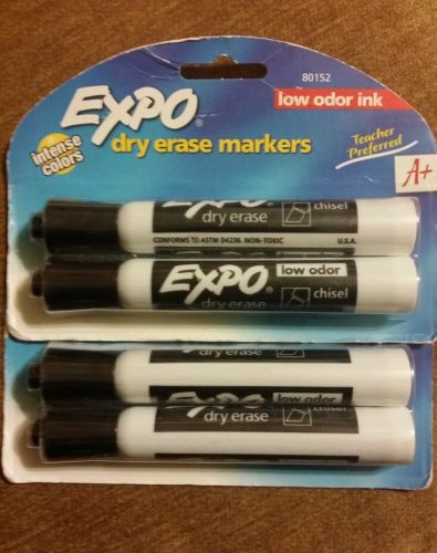 Lot of 2 expo low odor chisel black