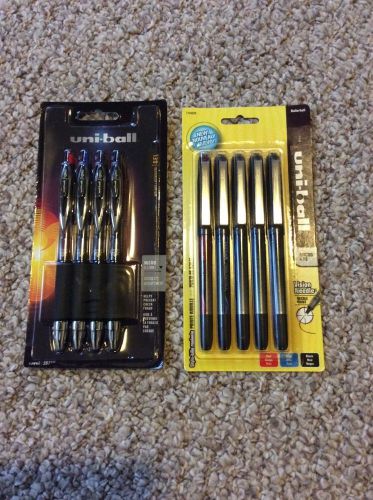 Lot Of Two Packs Of UniBall Micro 0.5mm Needle Point Pens