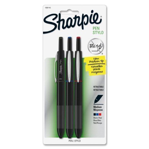 Sharpie Porous Point Pen - Medium Pen Point Type - Black, Blue, Red (san1800140)