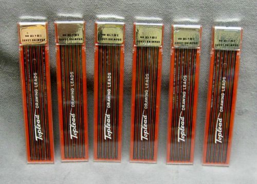 72 Toplead Mechanical Pencil Leads, H Hardness 2mm x 130mm, Drafting Leadholders