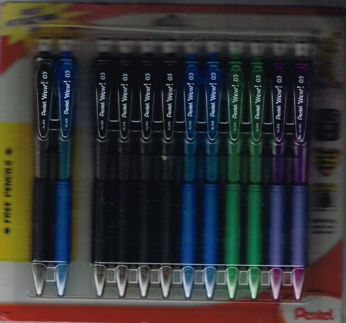 Pentel 0.5mm Wow Mechanical Pencil 12 pack with assorted colors