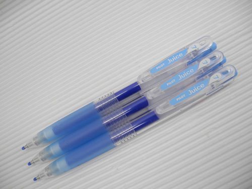 5pcs NEW Pilot retractbable Juice 0.7mm gel ink/ball point pen Sky Blue ink