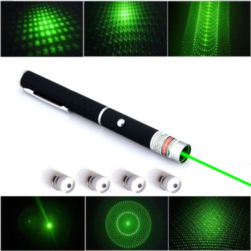 6in1 powerful christmas green laser pointer pen beam light 5mw lazer power 532nm for sale