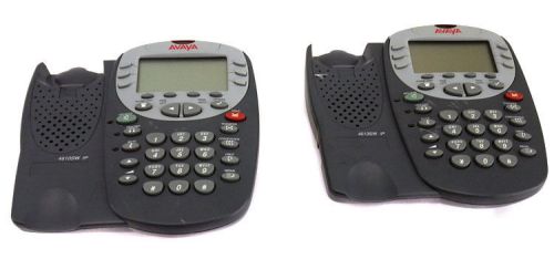 2x avaya 4610sw voip business/office display network phone ip speakerphone parts for sale