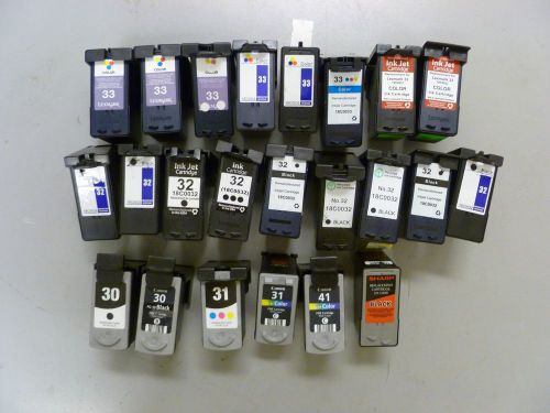 23 Empty ink cartridges Color 31 33 41 Black 30 32 For Re-filled