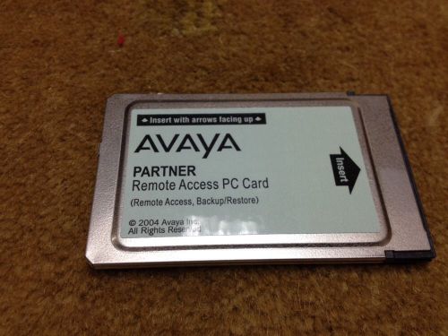 Avaya Partner Remote Access PC Card (Remote Access Backup Card) 12G5