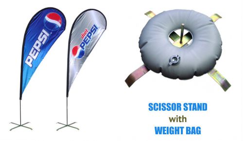 Teardrop Banner-8FT Double Sided Full Color(Pole+Banner+Carrybag+Stand+Waterbag)