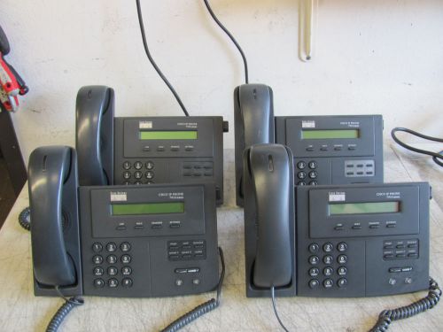 Lot of 4 Cisco 7910G+SW IP Phone 7910 Series